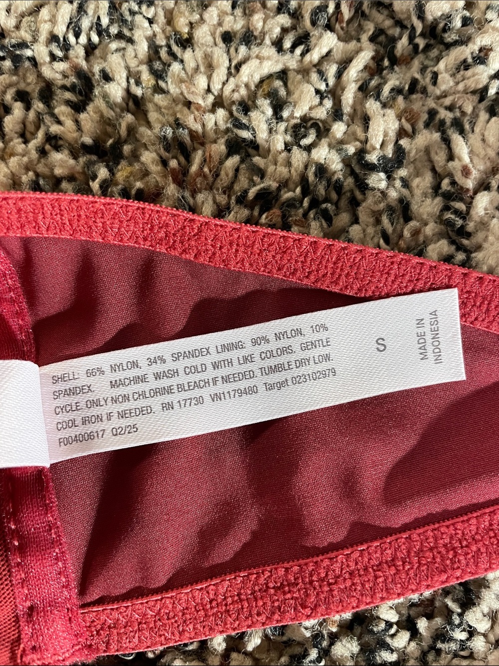 Auden Satin Unlined Scoop Neck Bralette Rich Red Various Sizes | NWT - Picture 8 of 10